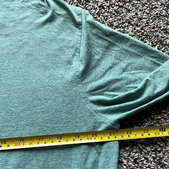 Coolibar Tee Mens Large Green Long Sleeve Sunshirt Breathable Cooling Top - Picture 6 of 6